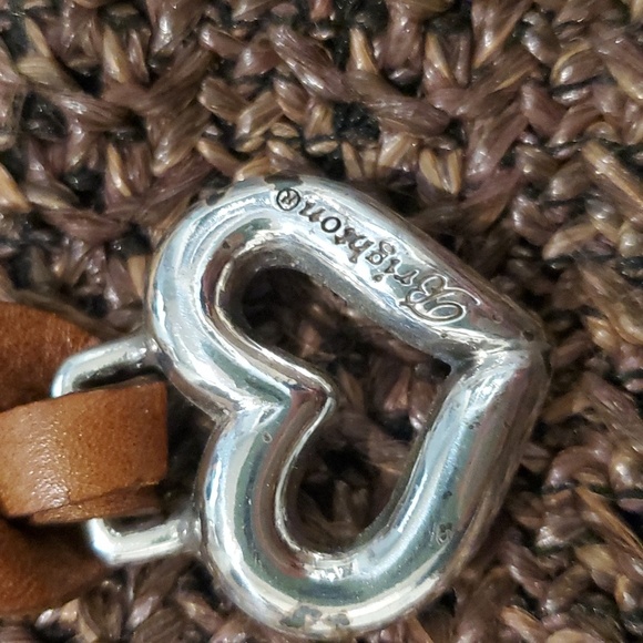 Brighton brown/tan tote statchel woven raffia straw handbag - Picture 3 of 9